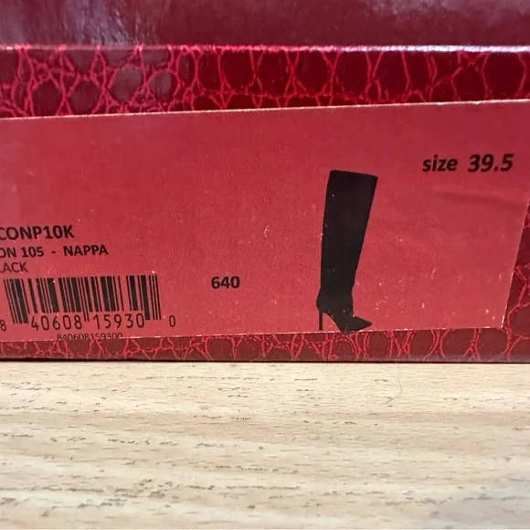 Tamara Mellon- Nappa Knee High Black Boots 39.5 / Women’s Size 9 US - Picture 7 of 8